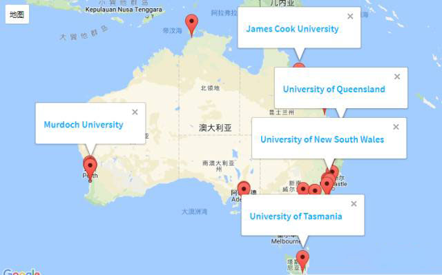 干货！澳洲各州大学校区地理位置详解