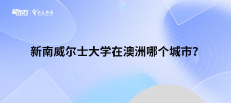 新南威尔士大学在澳洲哪个城市？