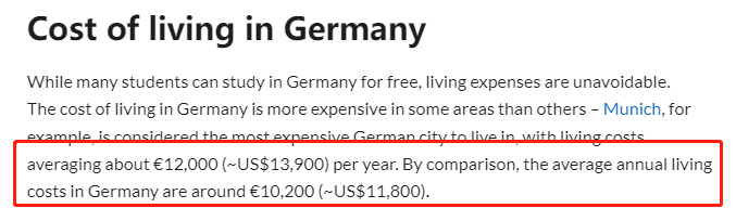 3分钟带您了解德国留学五大费用支出！
