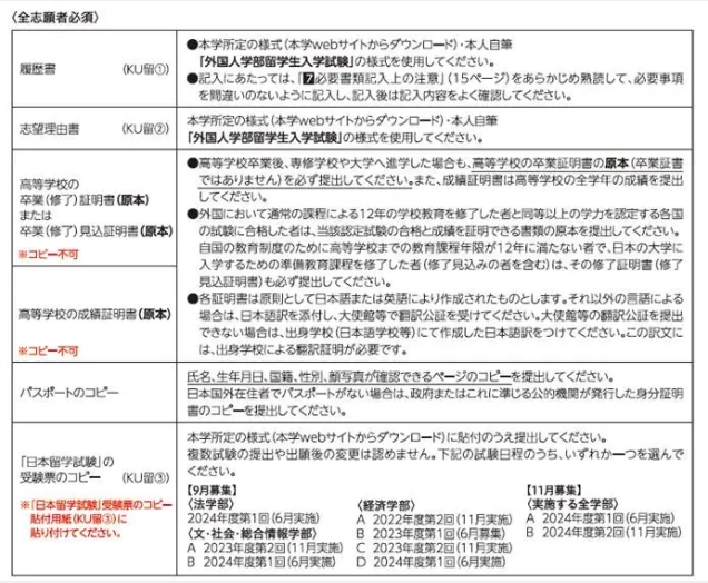 关西大学2025年报考信息全解读！