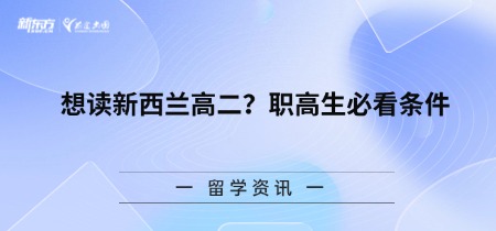 想读新西兰高二？职高生必看条件