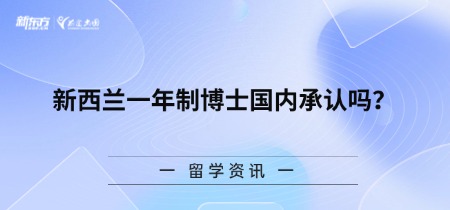 新西兰一年制博士国内承认吗？