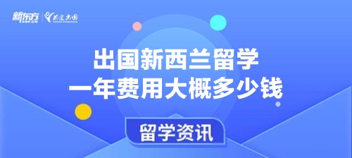 出国新西兰留学一年费用大概多少钱？