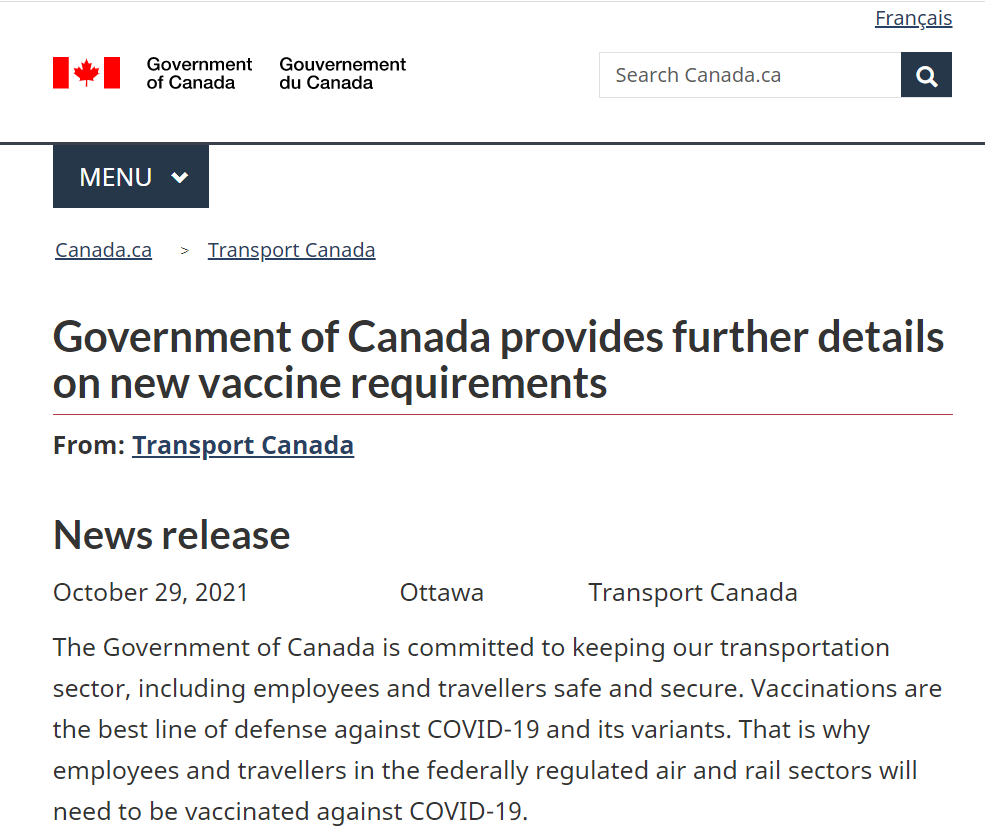 加拿大入境政策又有变化！不打疫苗不能进机场？转机接机是否受影响？