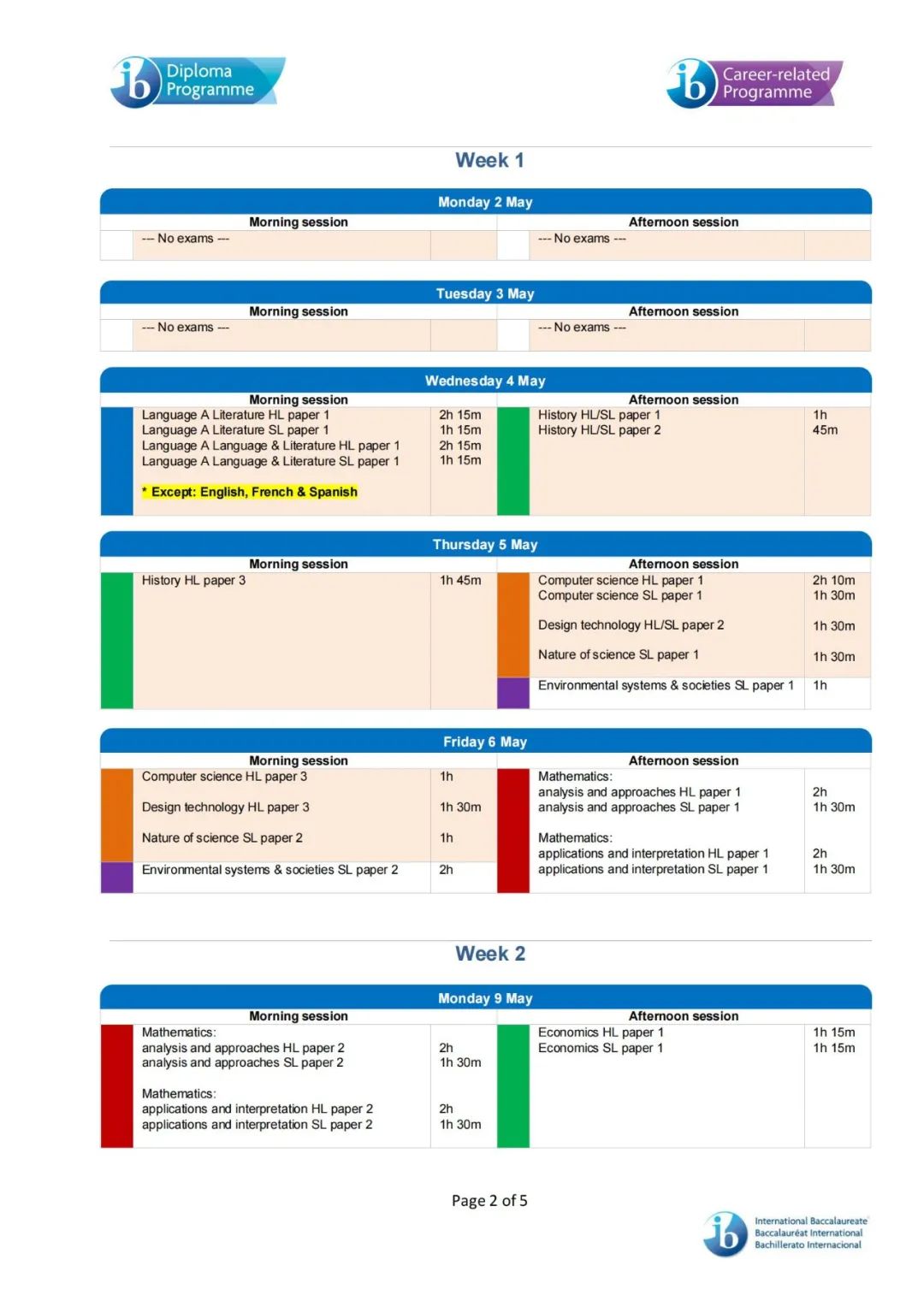 IB官方再次更新2022年5月IB考试评估形式！