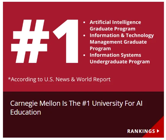 AI专业排行榜出炉！美国46所院校入围前100！