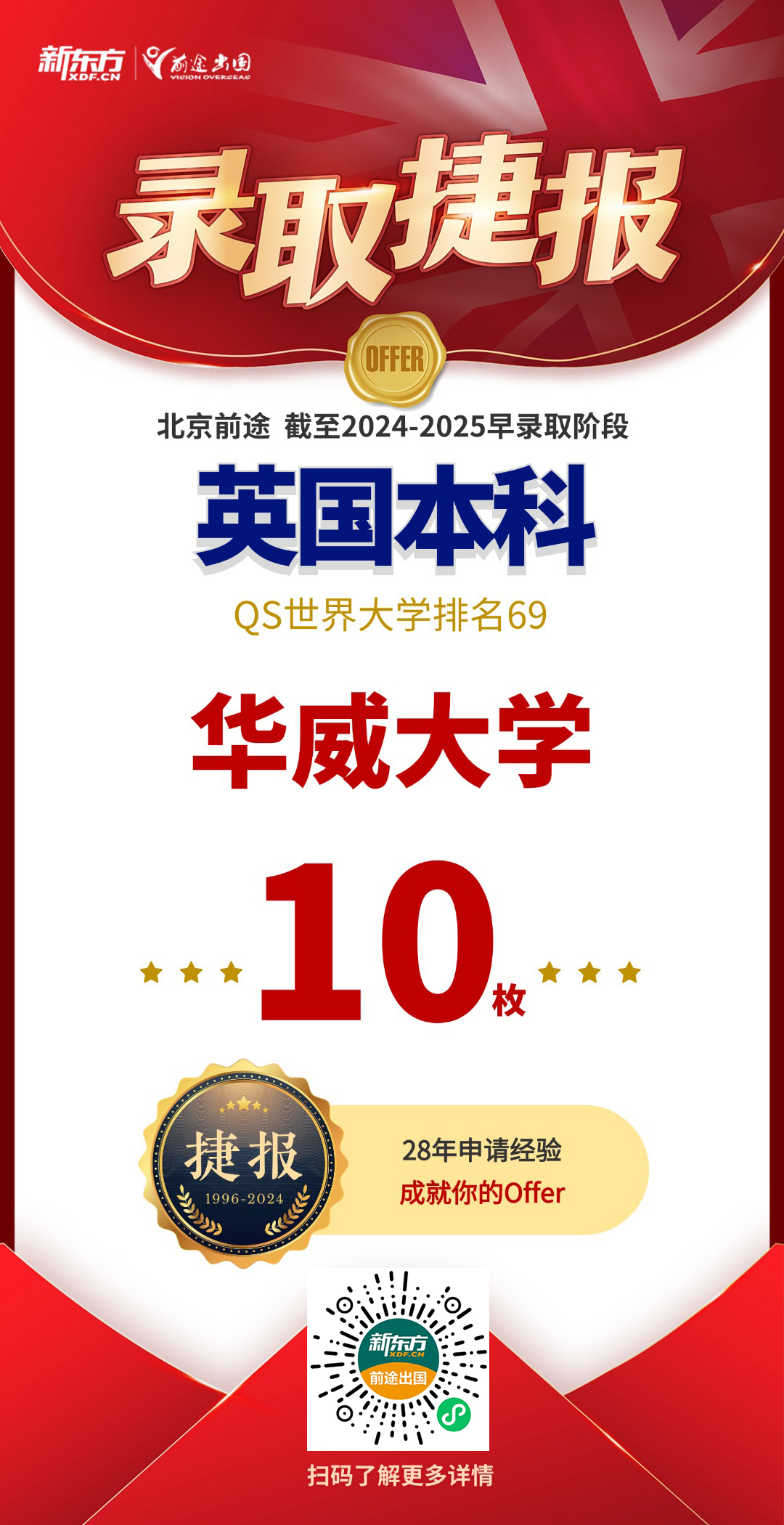 【捷报】帝国理工录取来啦！QS百强录取累计斩获120枚！