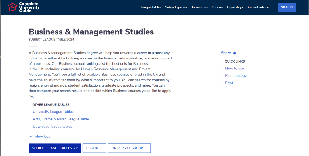 【选校】英国商业和管理学科排位前十的大学名单汇总