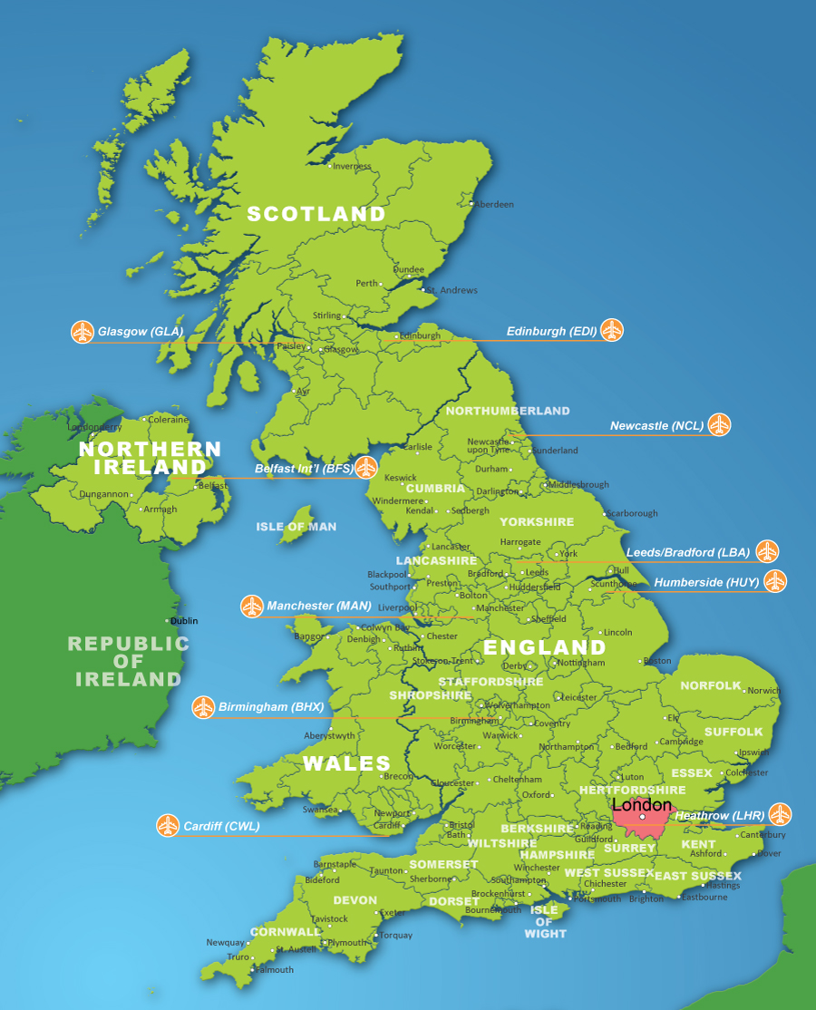 英国分层设色地形图图片
