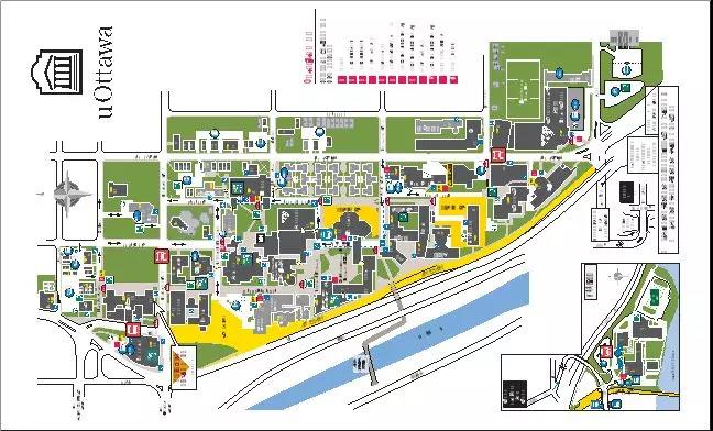 渥太华大学地图图片