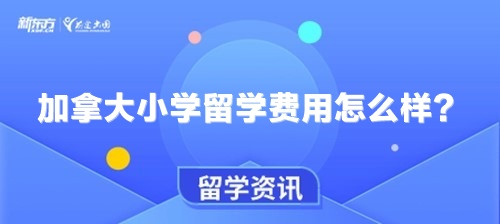 加拿大小学留学费用怎么样？