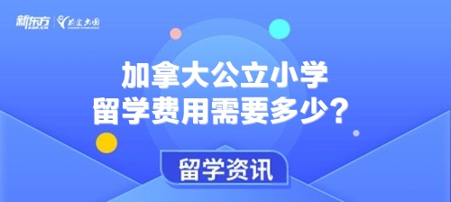 加拿大公立小学留学费用需要多少？