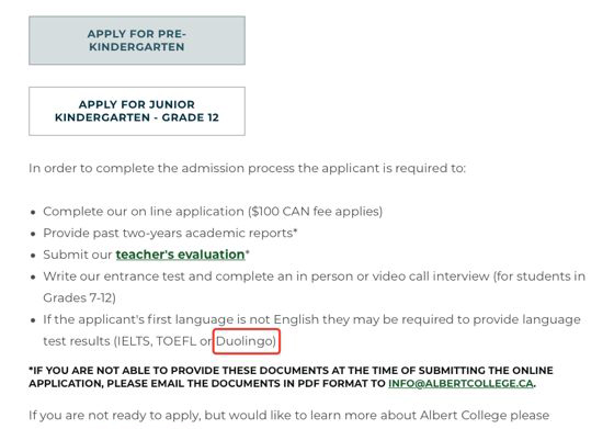 Duolingo多邻国语言测试被加拿大院校广泛认可！