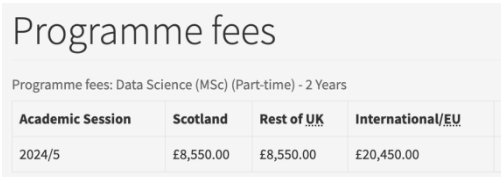 英国数据科学专业学费多少？一年3万镑？