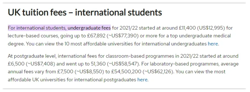 英国留学一年到底要花多少钱？英国留学成本调查