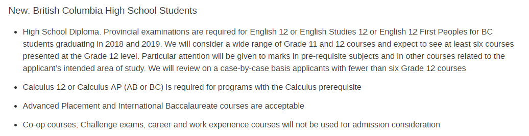 加拿大BC省高中录取要求及选课攻略