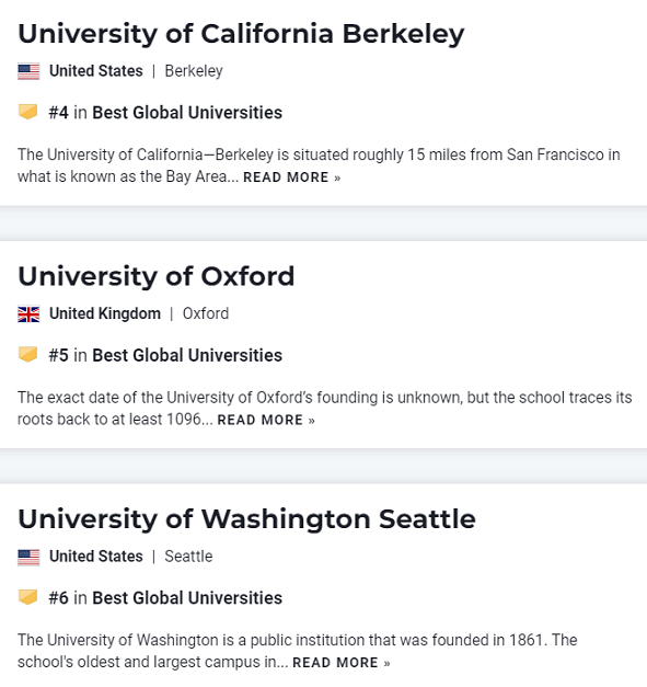 【重磅】USNews发布2023世界大学榜单！美国独占41所