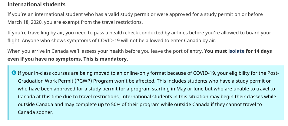 【签证政策】加拿大再添利好政策:线上远程学习不影响工签