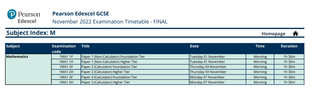 【重要】2022年各大考试局A Level秋季考试时间表出炉！