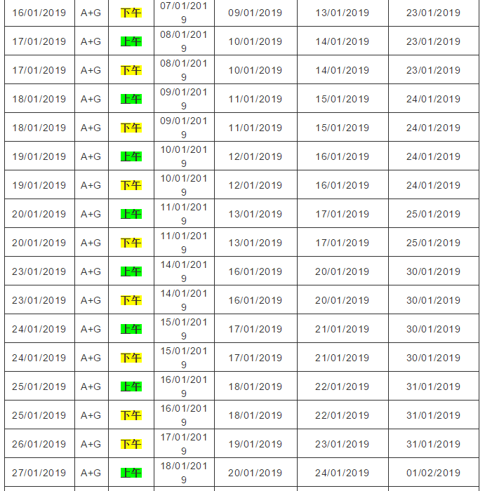 官方：2019年1-4月雅思机考报名日期