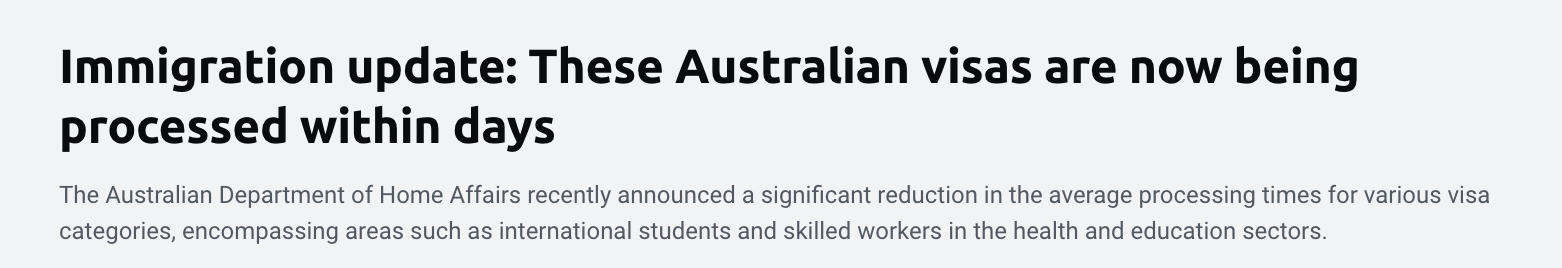 澳洲学签审批规则调整，更高效了！