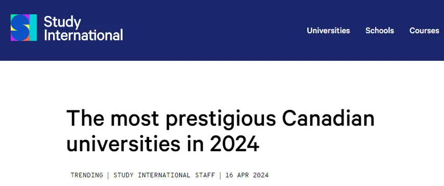 【留学资讯】加拿大院校排名来啦！多伦多大学、英属哥伦比亚大学、麦吉尔大学占领前3位！