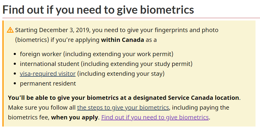 【移民新政】加拿大移民:境内申请签证均需进行生物信息采集！