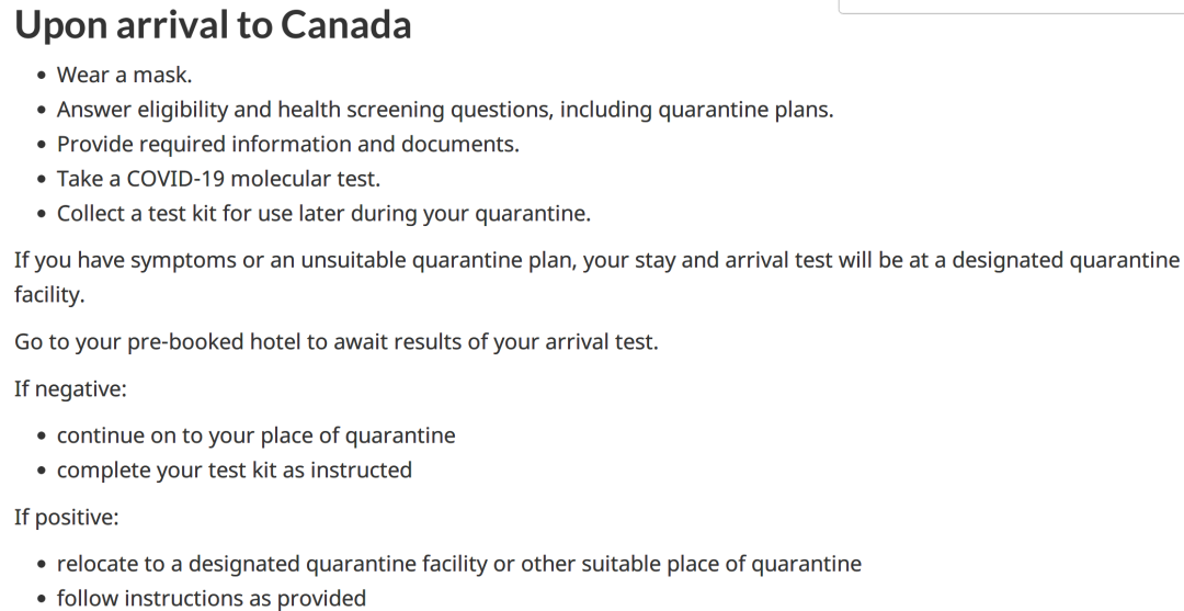 加拿大最新入境政策公布！需入住指定隔离酒店三天！