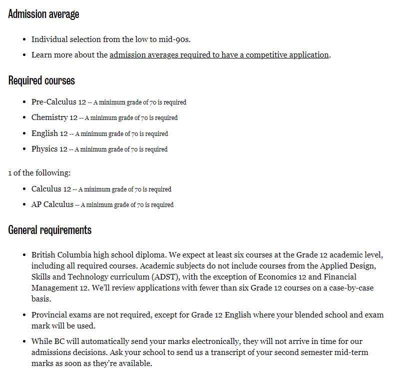 加拿大BC省高中录取要求及选课攻略