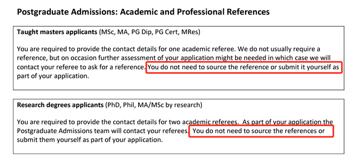 【留学指南】英国硕士申请可以不需要推荐信，这是真的吗？