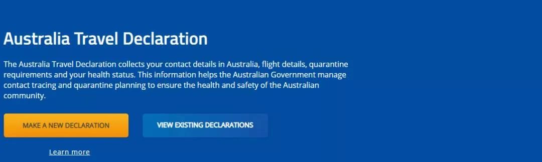 1月22日起，入境澳洲须完成核酸检测并填写旅行声明！
