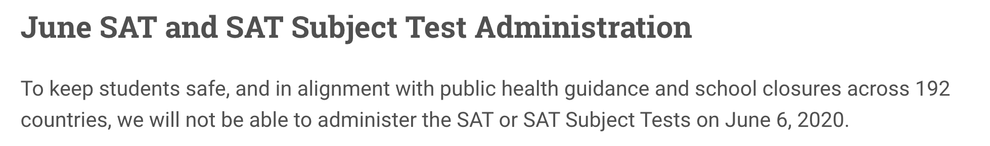 CB官宣6月SAT和SAT2取消！新增9月考试！