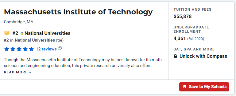 USNews公布创新力大学排行：综排117大学碾压MIT？