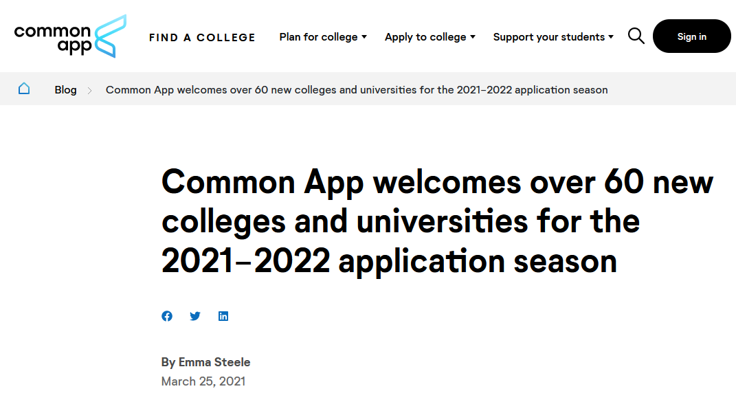 2022年美国大学申请季开始！CA系统有什么新变化？
