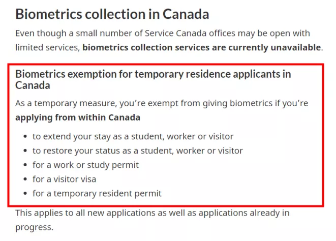重磅利好!加拿大宣布签证新规,境内暂免指纹采集！