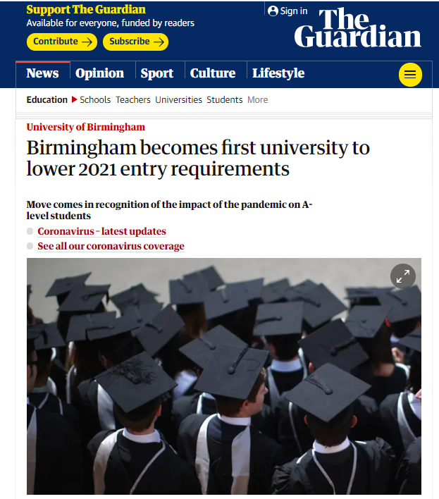 2021英国大学申请利好！入学要求降低学费下降！