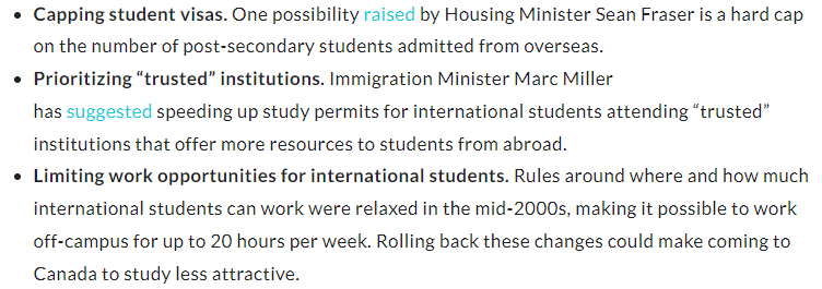 【留学资讯】加拿大限制留学生3大提案出炉！