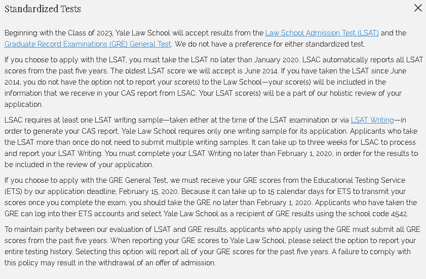 美国多所法学院可使用GRE成绩申请，包括哈佛耶鲁！