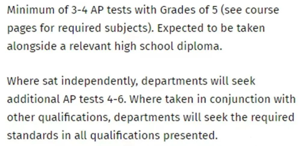 【留学申请】英国G5对AP成绩有什么要求？
