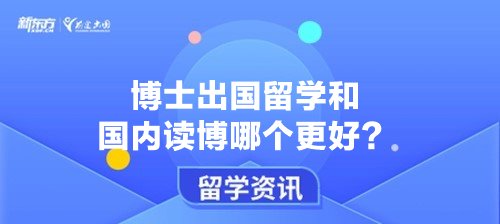 博士出国留学和国内读博哪个更好？