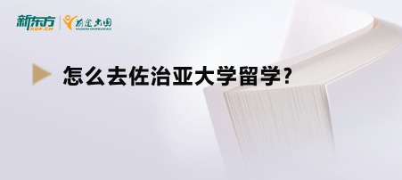 怎么去佐治亚大学留学？