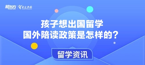 孩子想出国留学 国外陪读政策是怎样的？