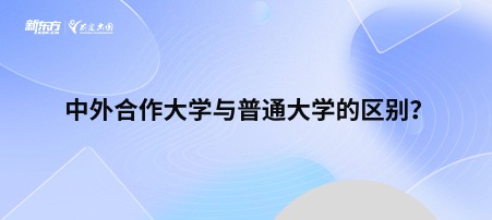 中外合作大学与普通大学的区别？