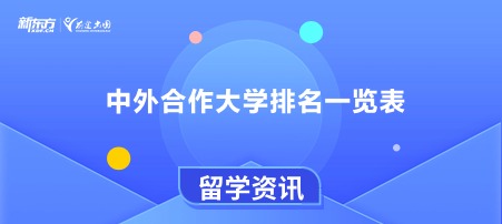 中外合作大学排名一览表