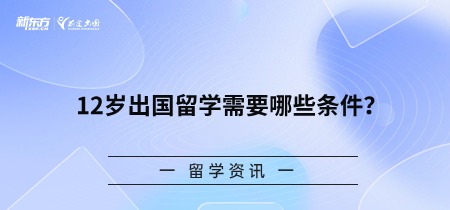 12岁出国留学需要哪些条件？