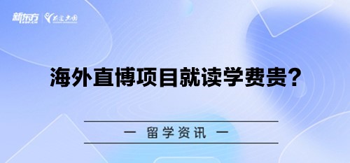 海外直博项目就读学费贵？