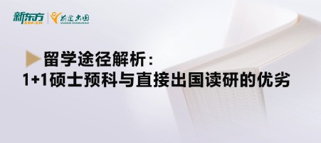 留学途径解析：1+1硕士预科与直接出国读研的优劣