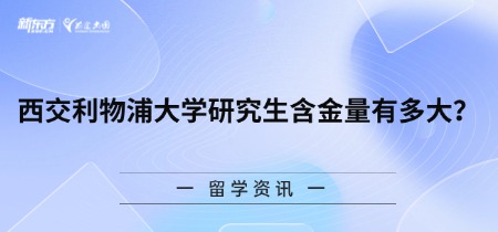 西交利物浦大学研究生含金量有多大？