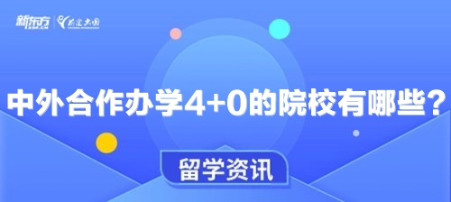 中外合作办学4+0的院校有哪些？