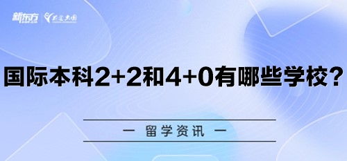 国际本科2+2和4+0有哪些学校？